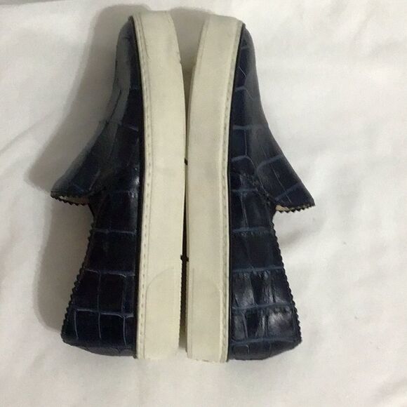 Stuart Weitzman Blue Nuggets Chunky Platform Slip On Sneakers Size 5 1/2 - Picture 5 of 11